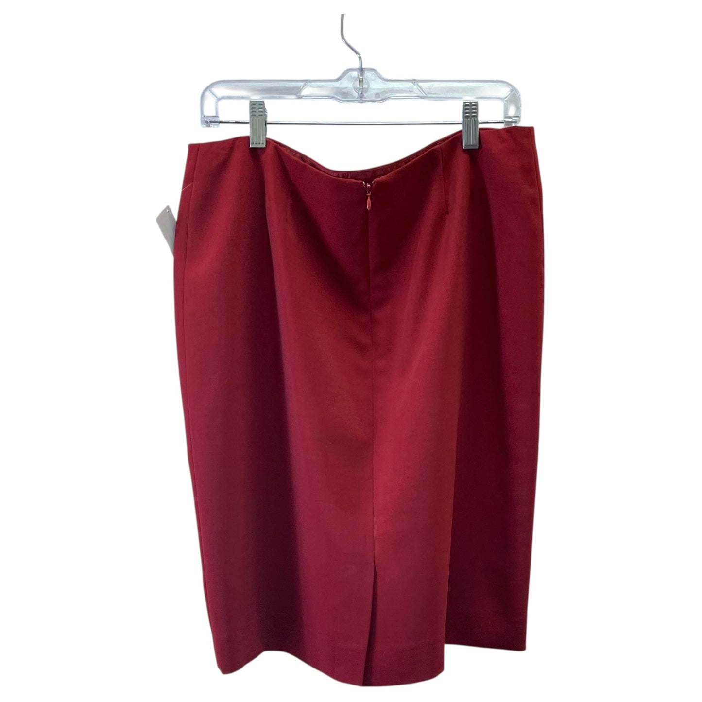 Skirt Suit 2Pc By Anne Klein In Red, Size:12