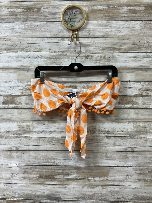 Top Sleeveless By Lovers & Friends In Orange & White, Size:S