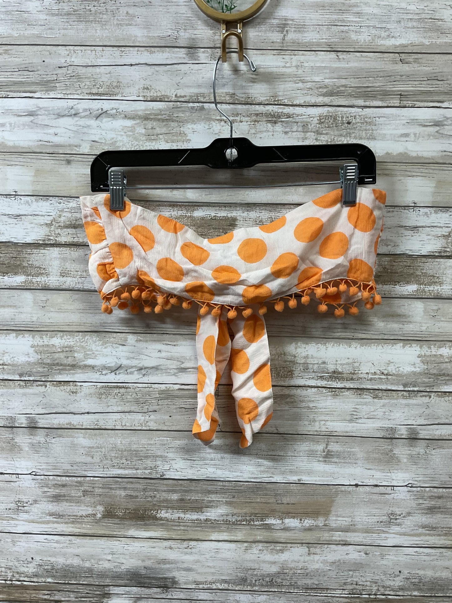 Top Sleeveless By Lovers & Friends In Orange & White, Size:S