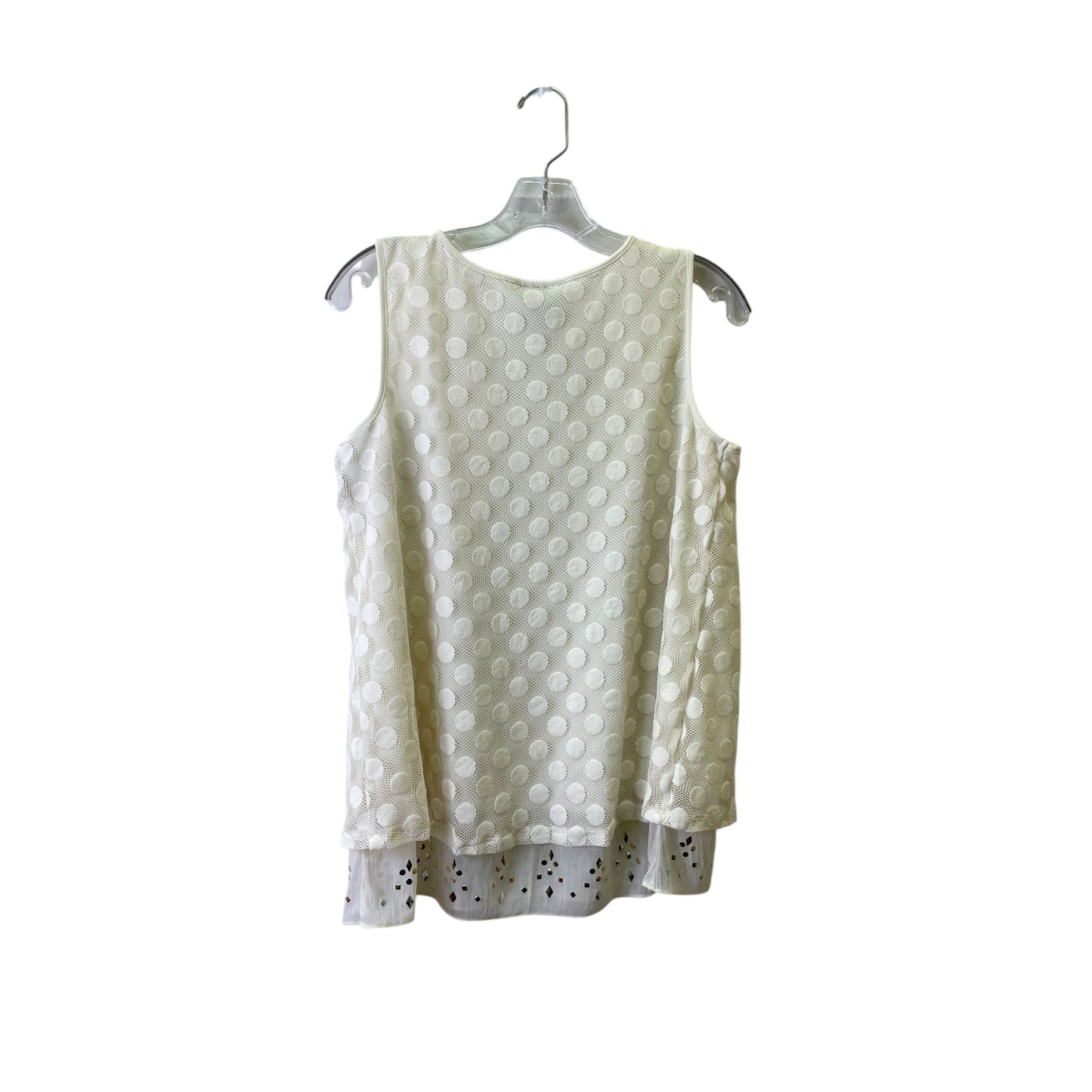 Top Sleeveless By Style And Company In Cream, Size:M