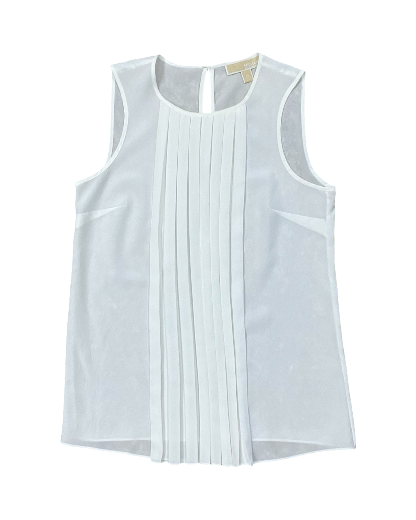 Top Sleeveless By Michael By Michael Kors In White, Size:Xs