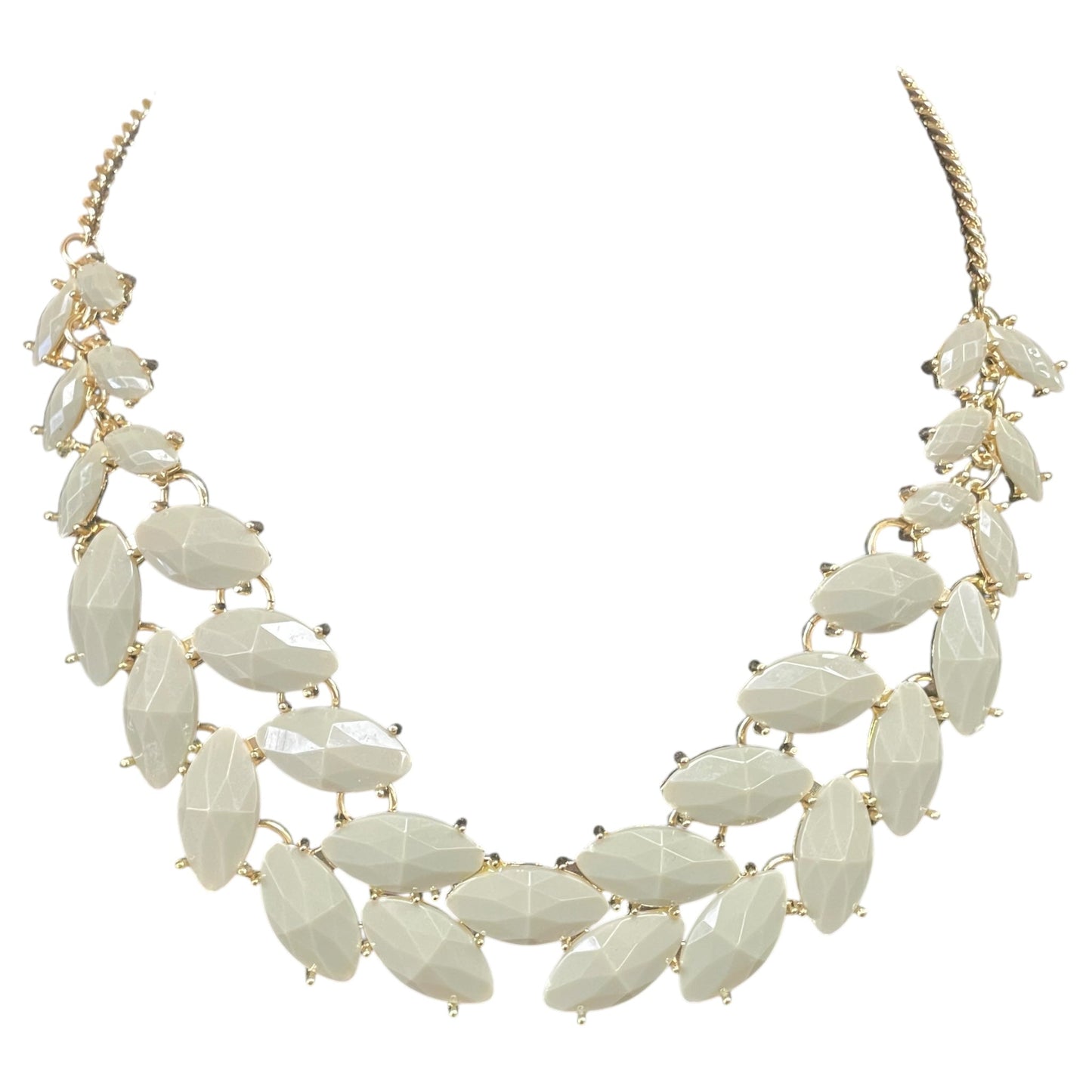 Necklace Statement By Cmc In Gold & Grey