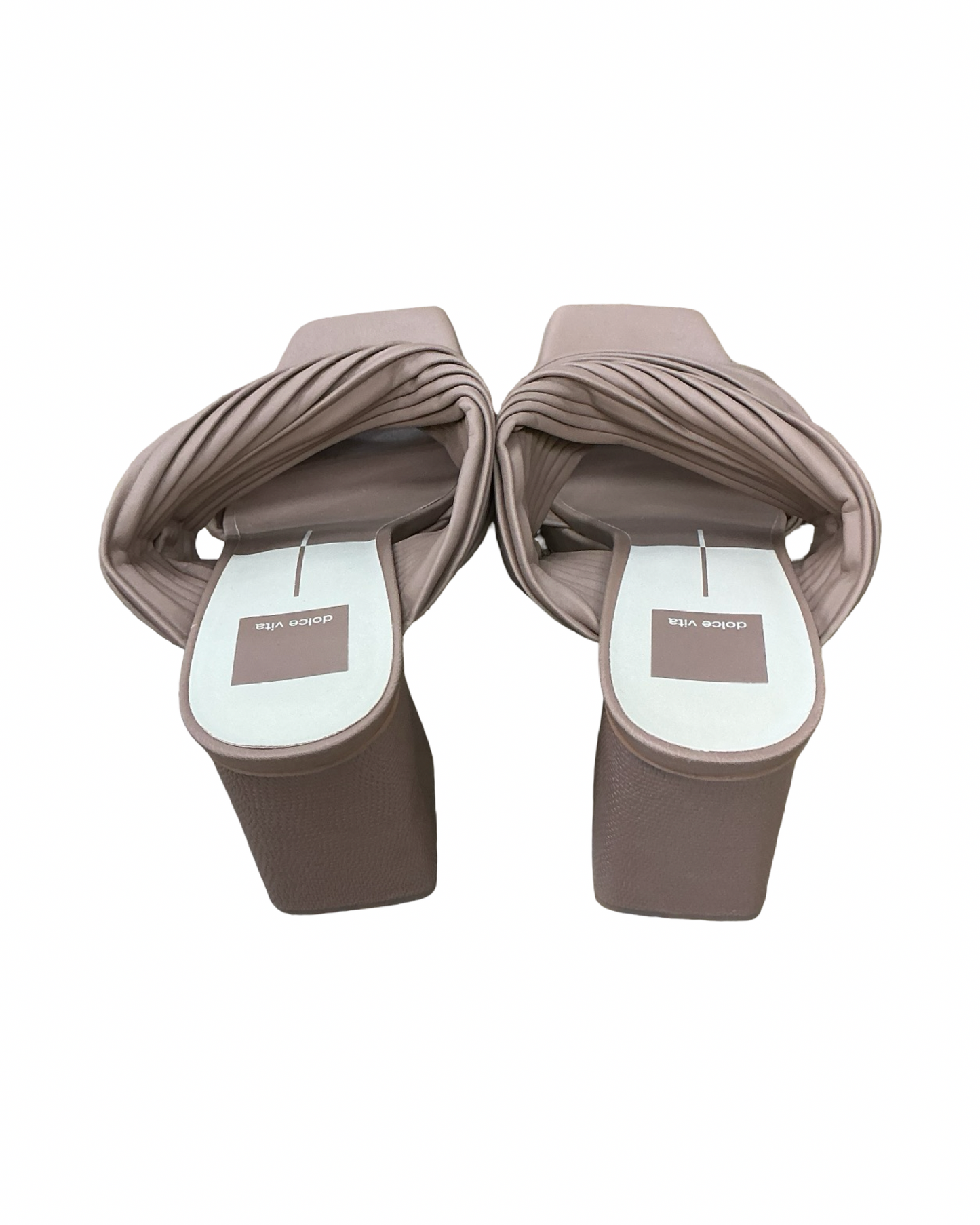 Sandals Heels Block By Dolce Vita In Tan, Size:9.5
