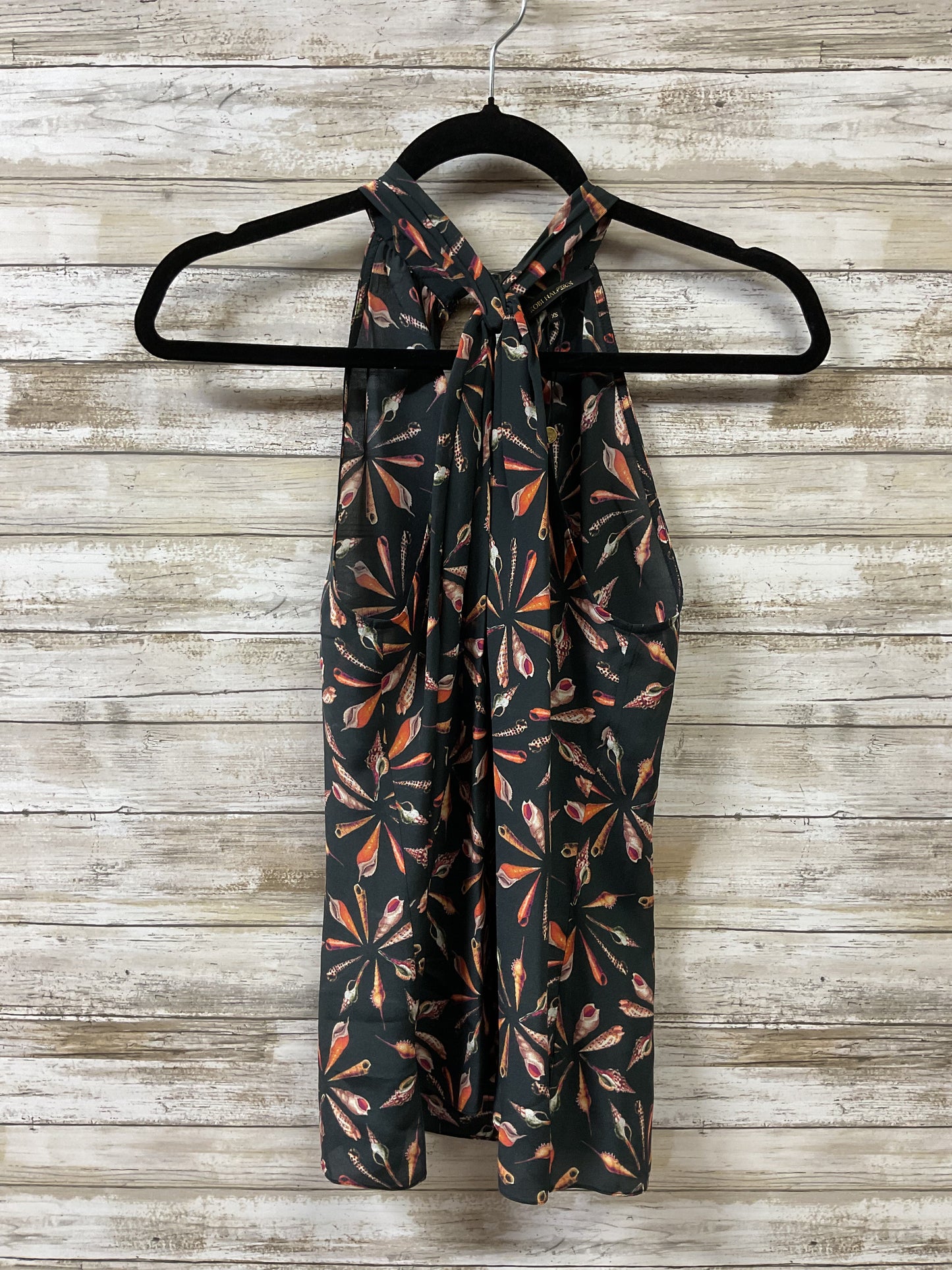 Top Sleeveless By Cmb In Black & Brown, Size:Xs