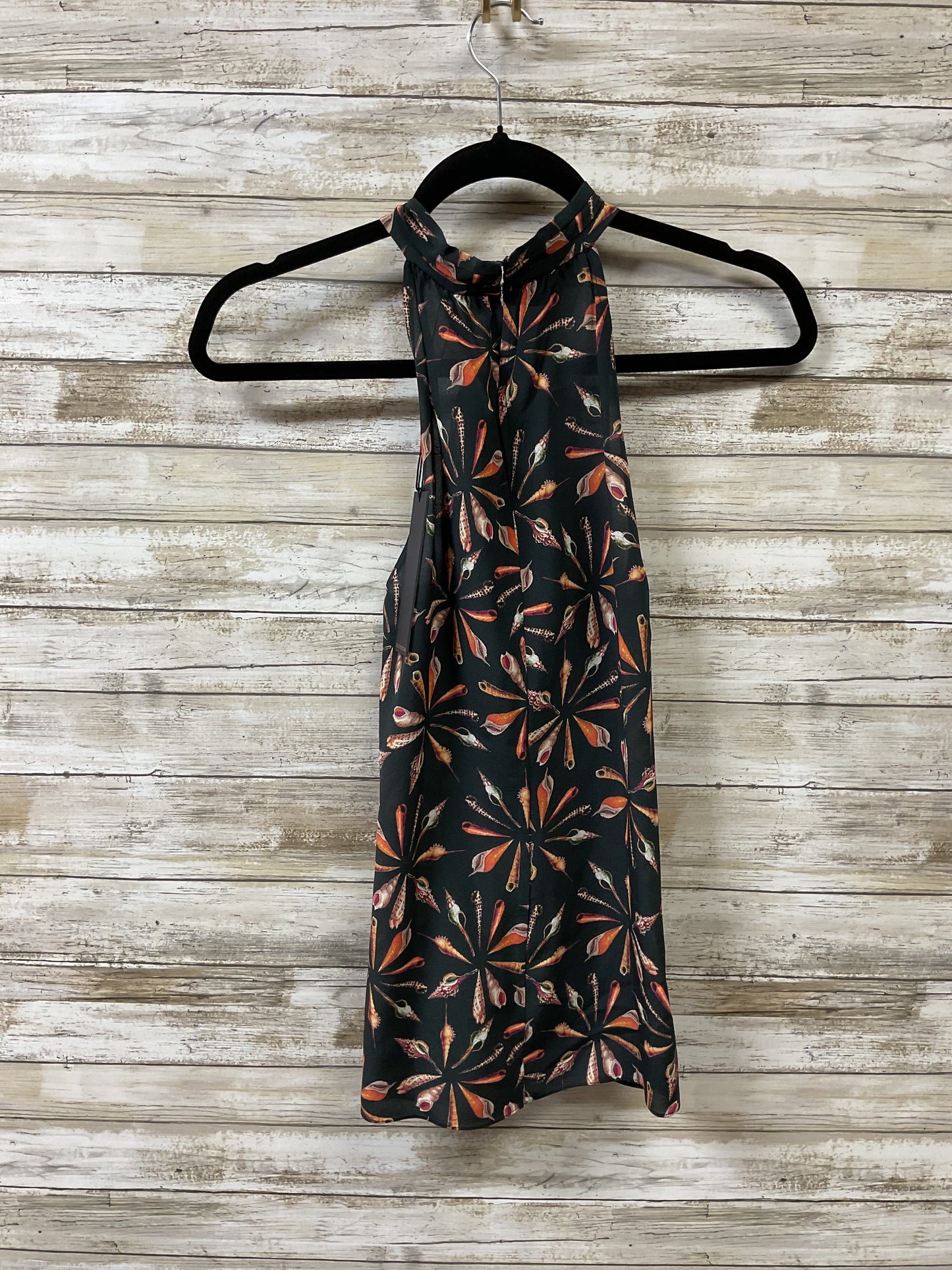 Top Sleeveless By Cmb In Black & Brown, Size:Xs