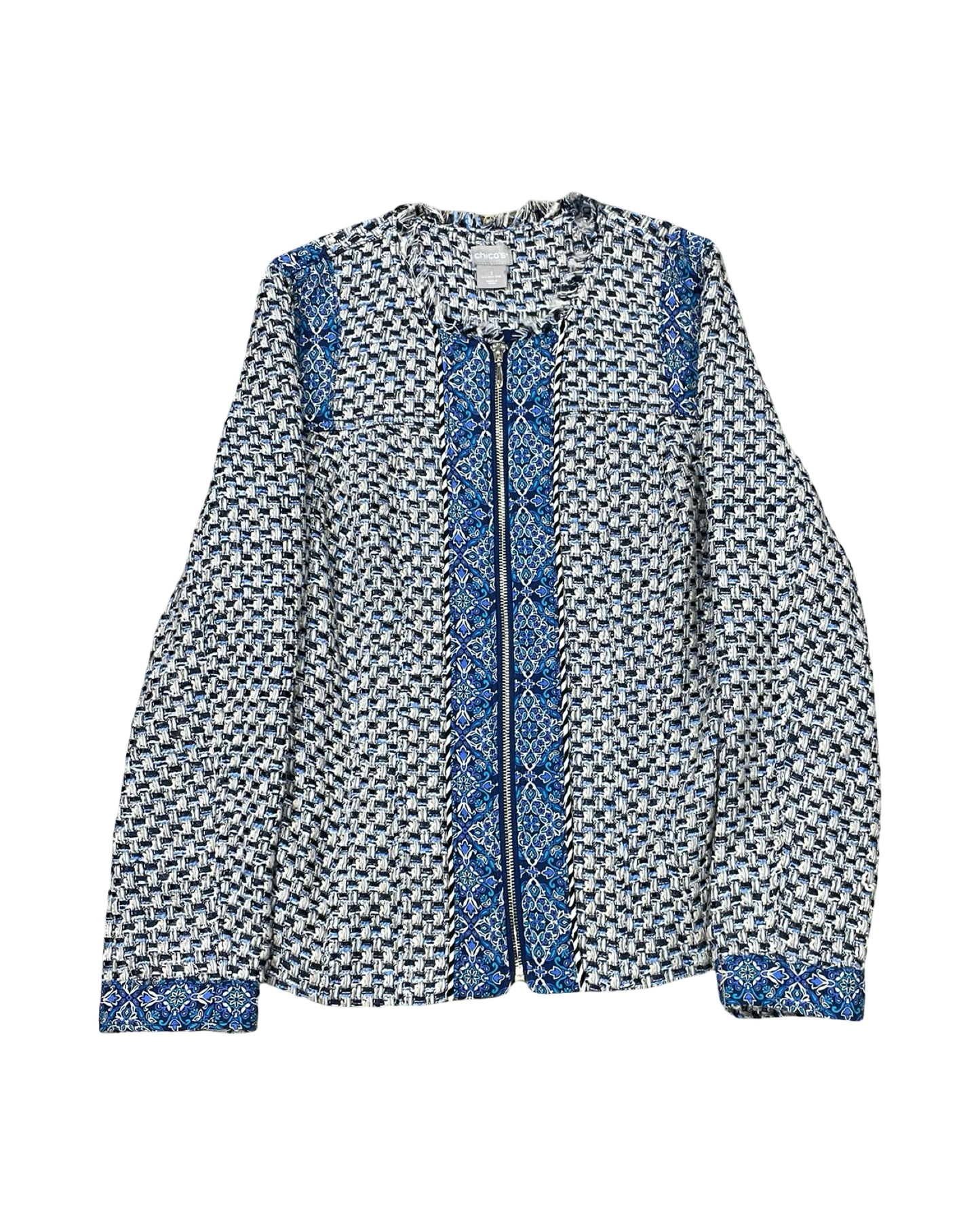 Jacket Other By Chicos In Blue, Size:M