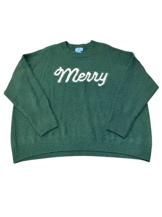 Sweater By Cece In Green, Size:Xl