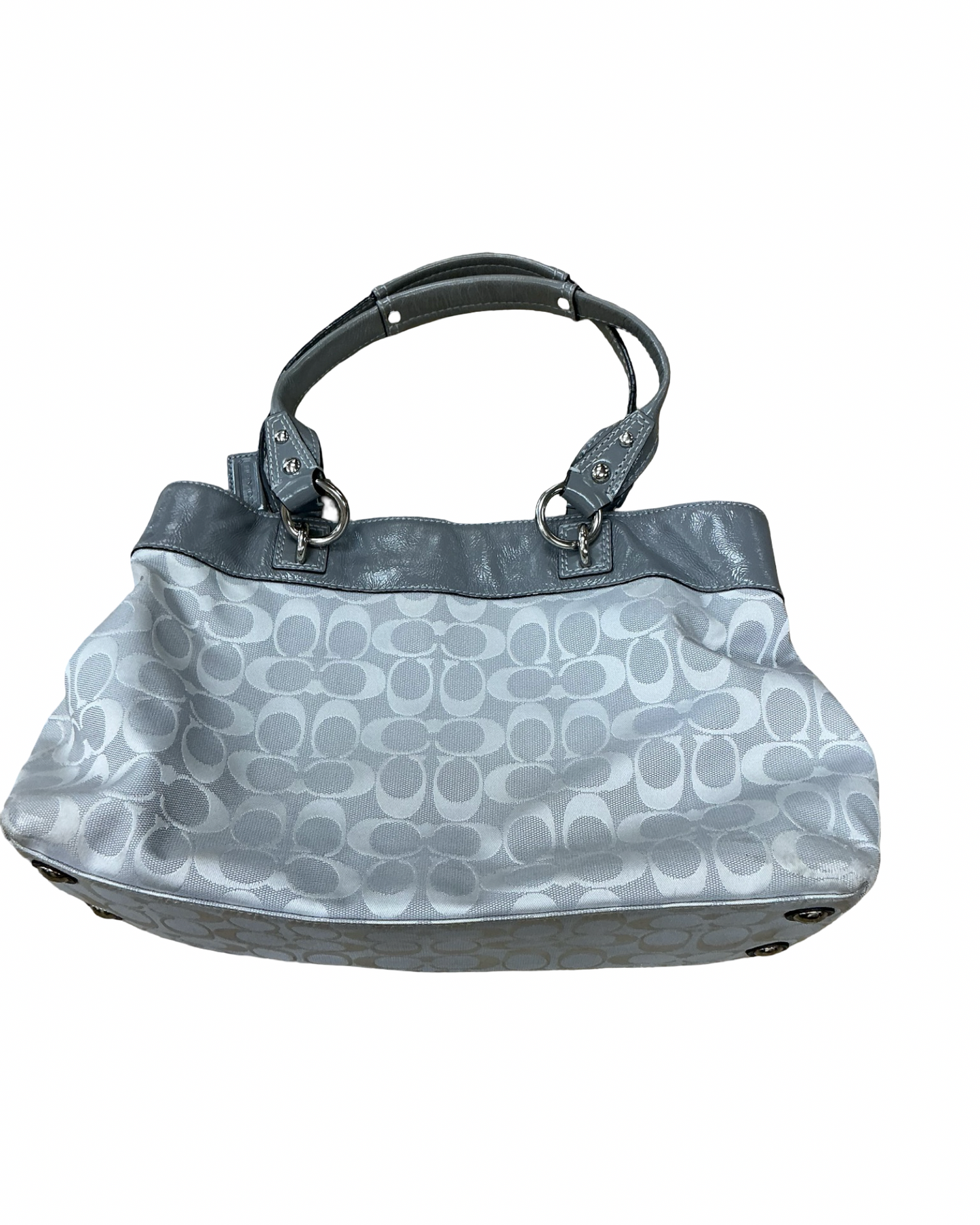 Handbag Designer By Coach In Grey, Size:Medium