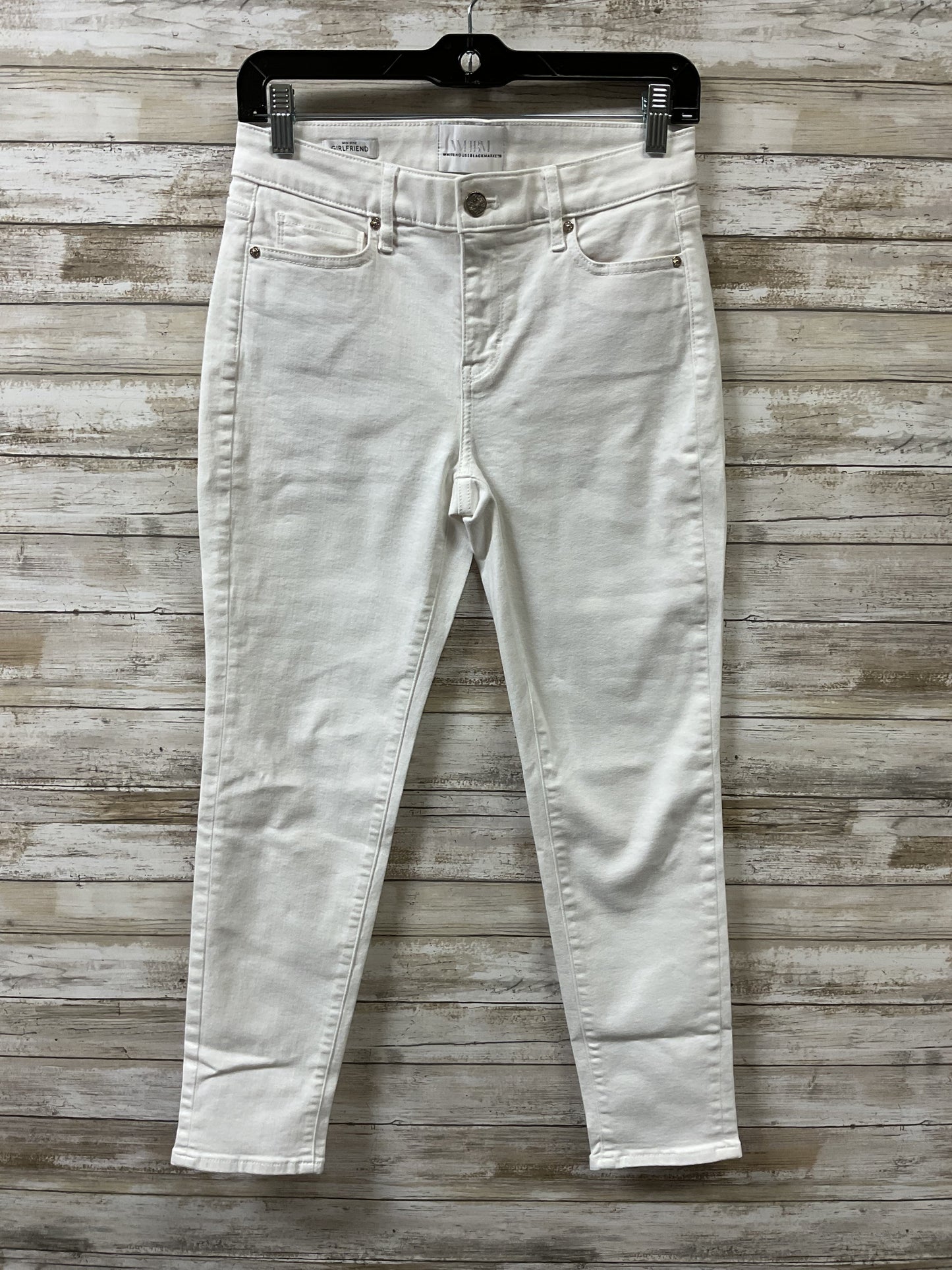 Jeans Skinny By White House Black Market In White, Size:0