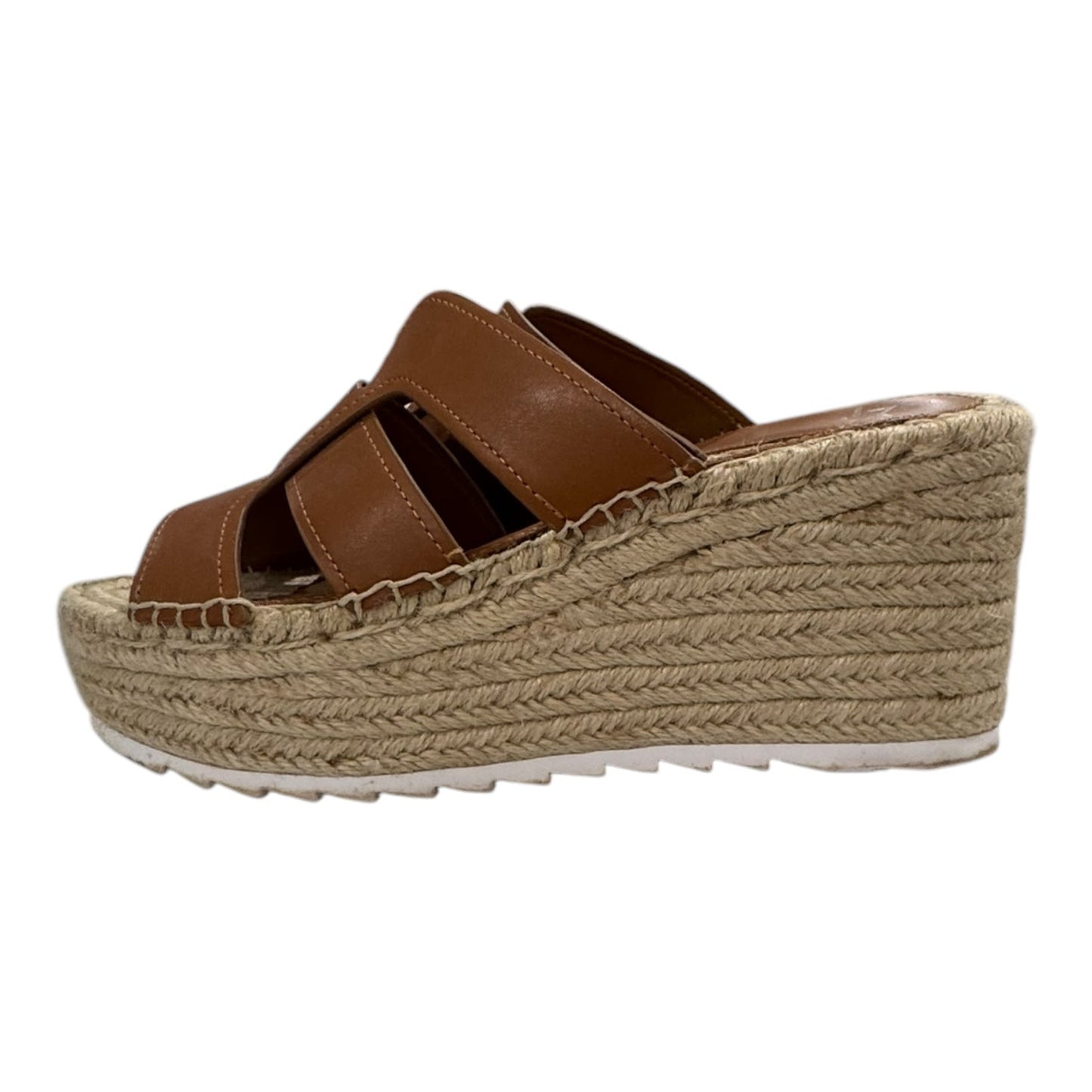 Sandals Heels Platform By Marc Fisher In Brown, Size:8.5