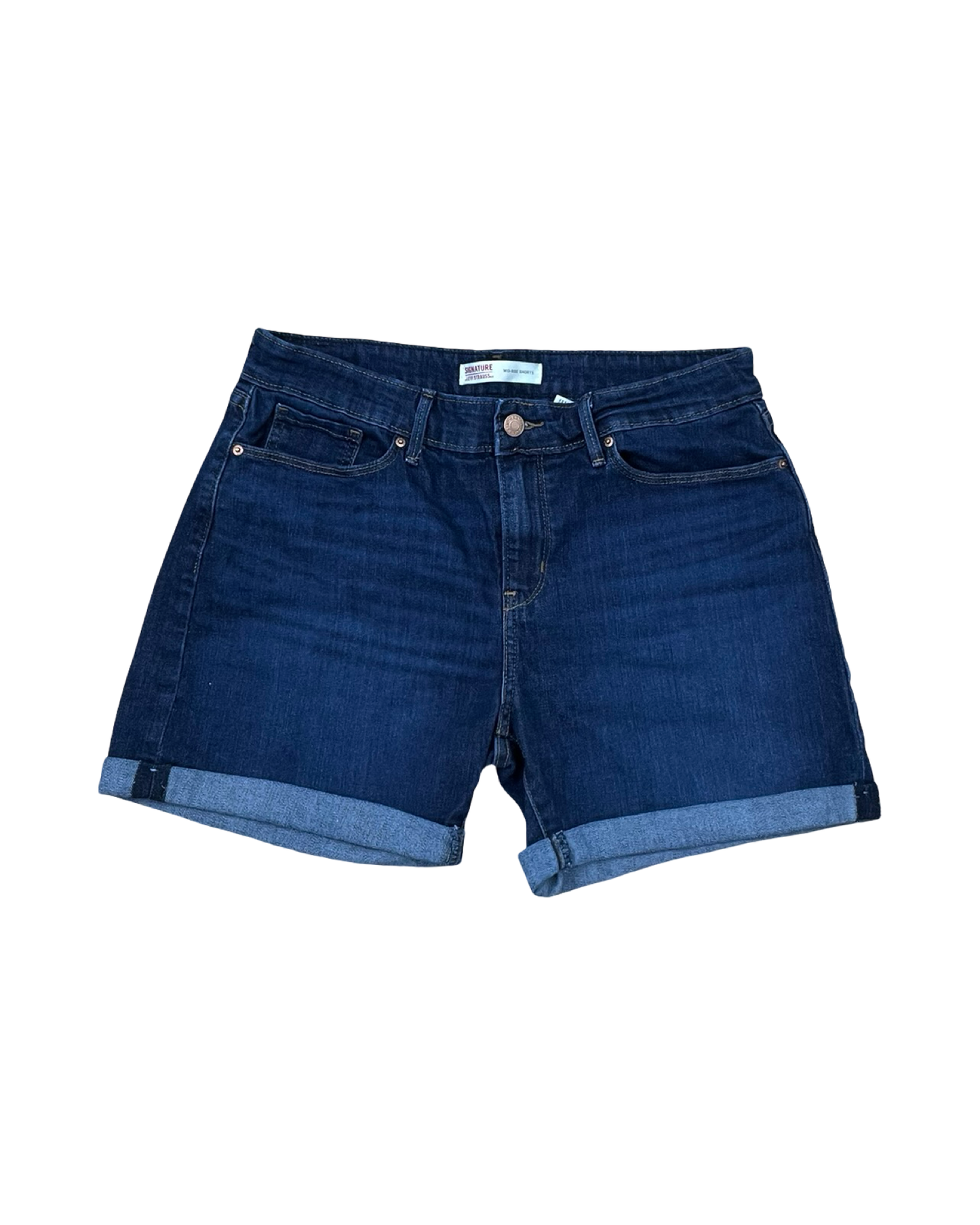 Shorts By Levis In Blue Denim, Size:8