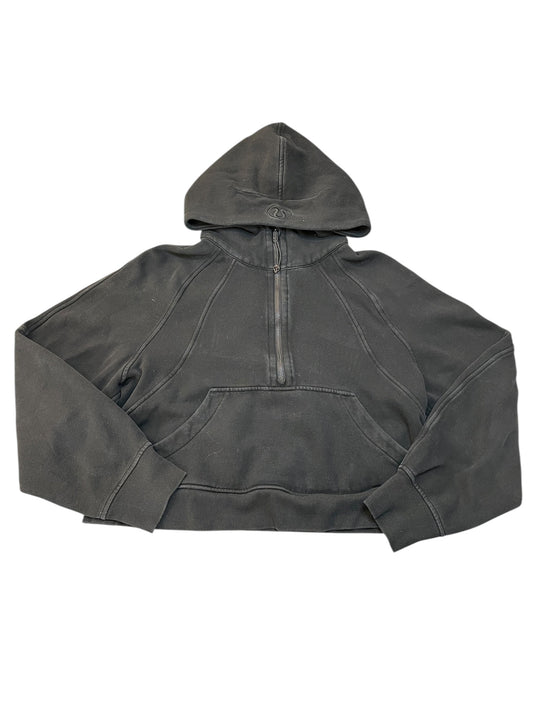 Athletic Sweatshirt Hoodie By Lululemon In Black, Size:Xs