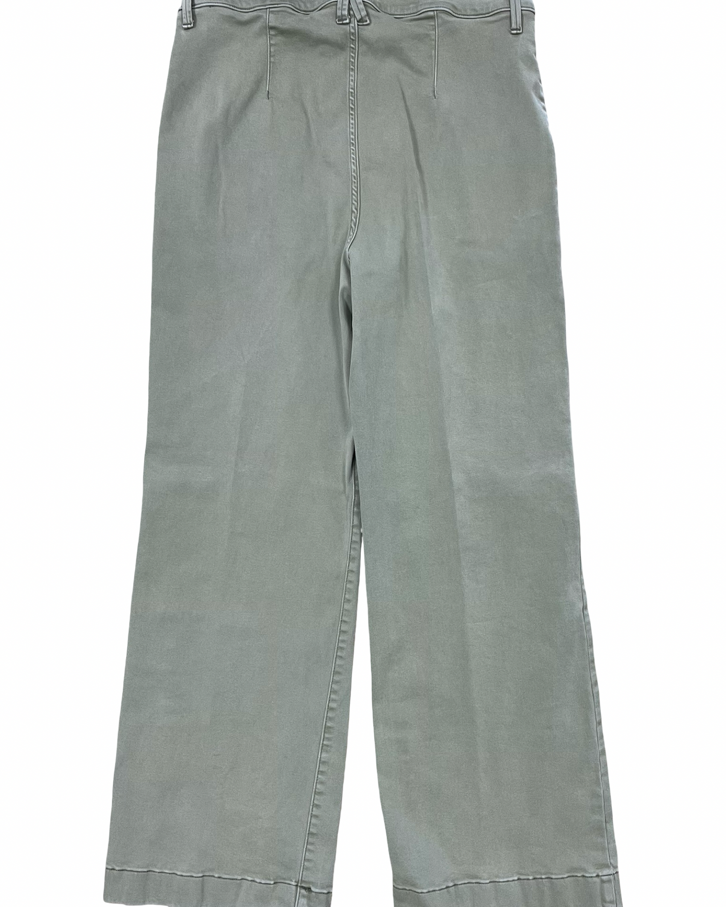 Jeans Flared By Lc Lauren Conrad In Green Denim, Size:14
