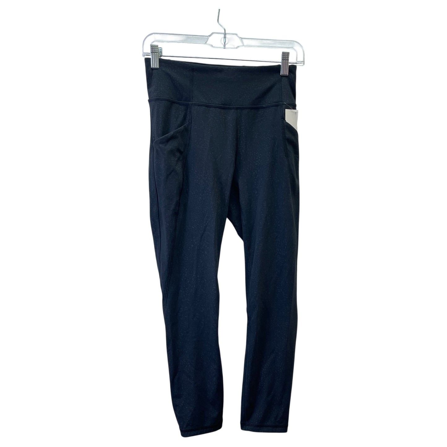 Athletic Leggings By Lululemon In Black & Grey, Size:S