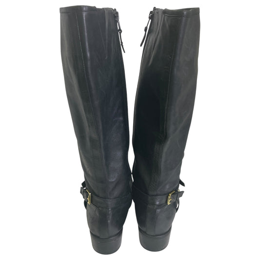 Boots Knee Flats By Ralph Lauren In Black, Size:10