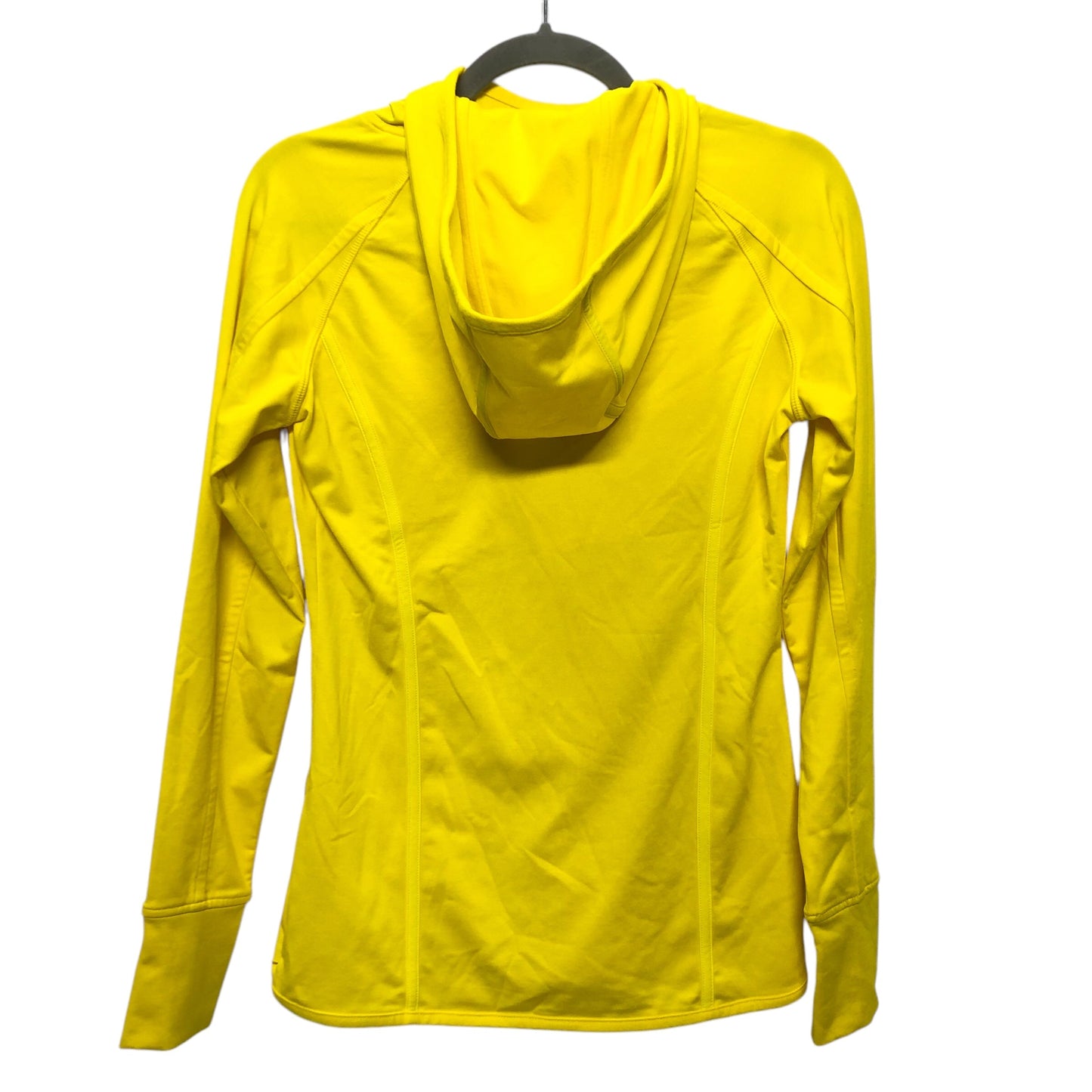 Athletic Top Ls Hoodie By Athleta In Yellow, Size:Xs