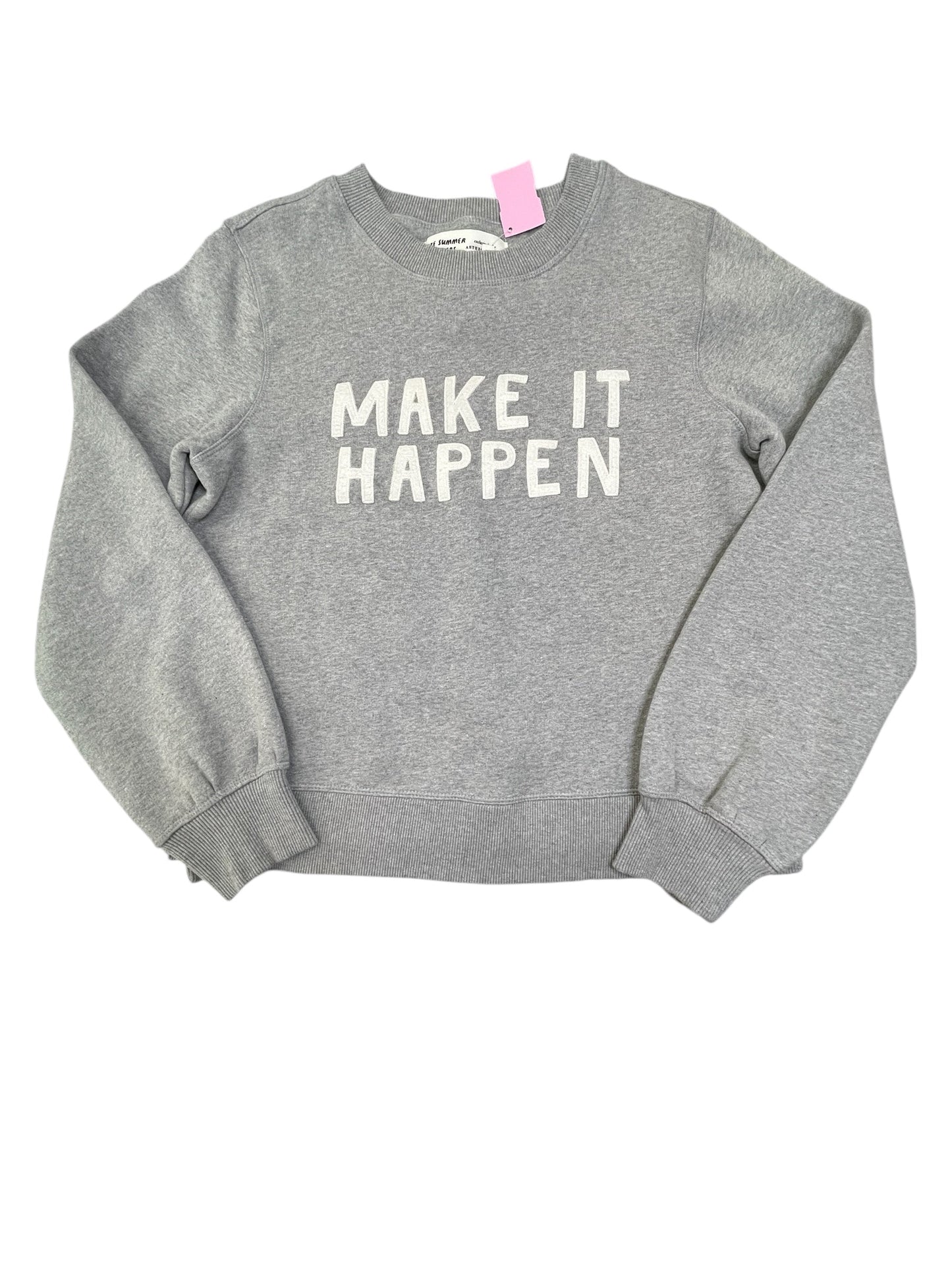 Sweatshirt Crewneck By Anthropologie In Grey, Size:S