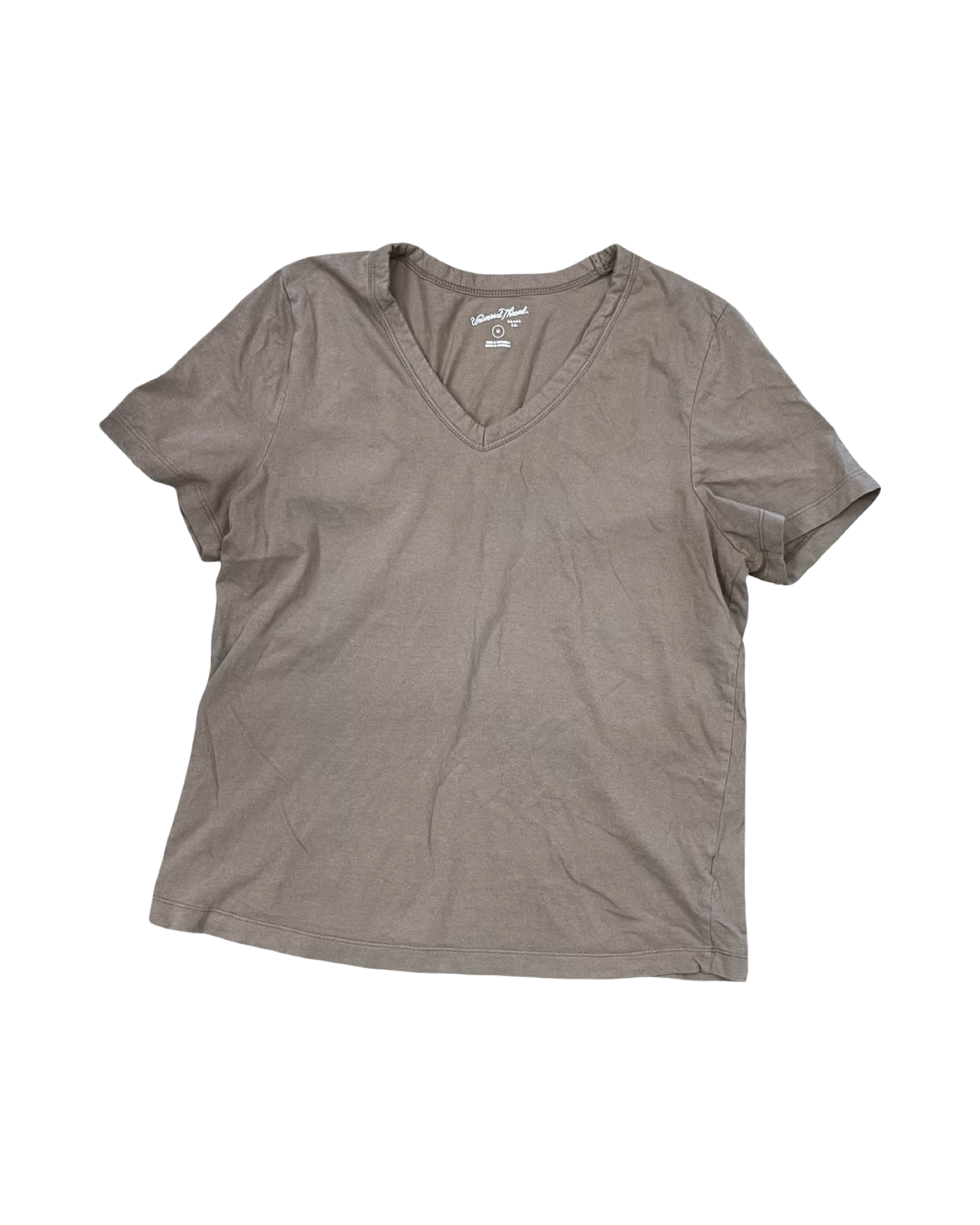 Top Ss Basic By Universal Thread In Tan, Size:M