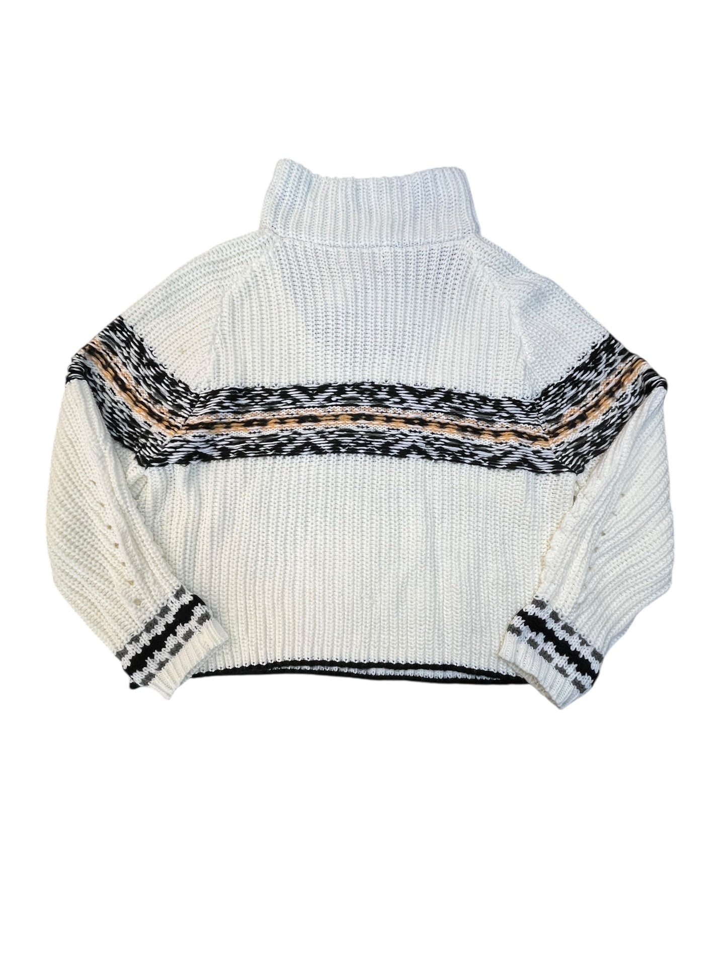Sweater By John + Jenn In Black & Cream, Size:M