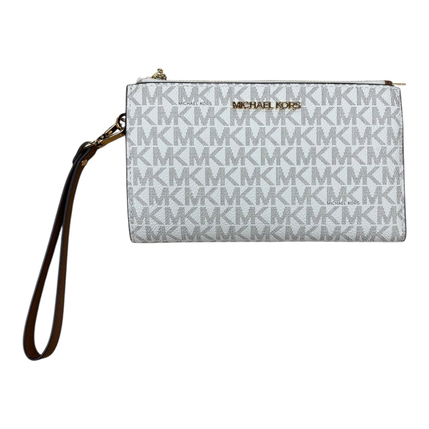 Wristlet Designer By Michael Kors In Cream, Size:Large