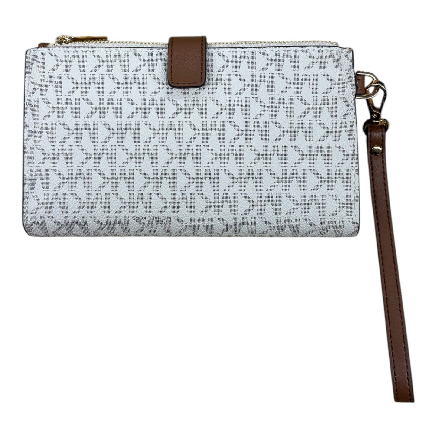 Wristlet Designer By Michael Kors In Cream, Size:Large