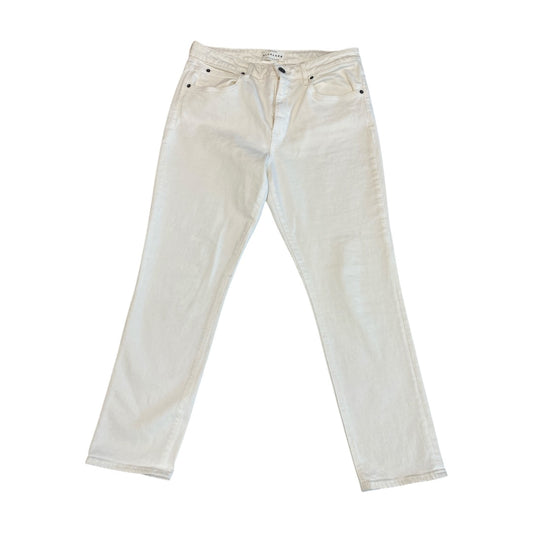 Jeans Straight By Cmc In Cream Denim, Size:12