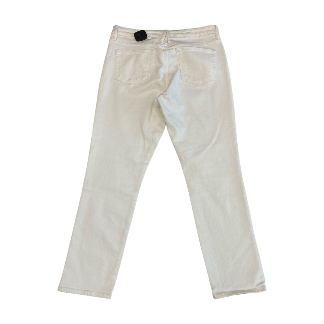 Jeans Straight By Cmc In Cream Denim, Size:12