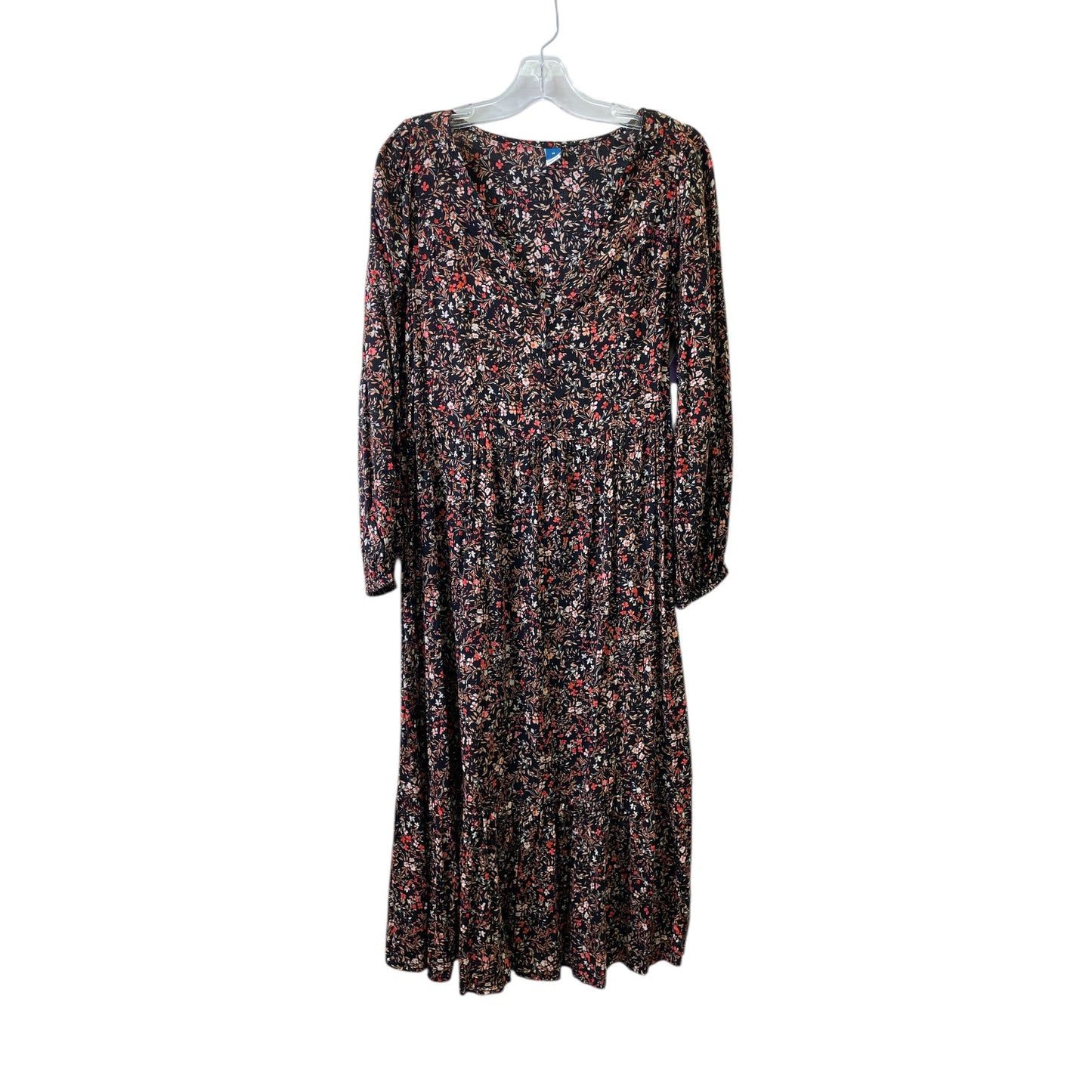 Dress Casual Midi By Old Navy In Orange, Size:M