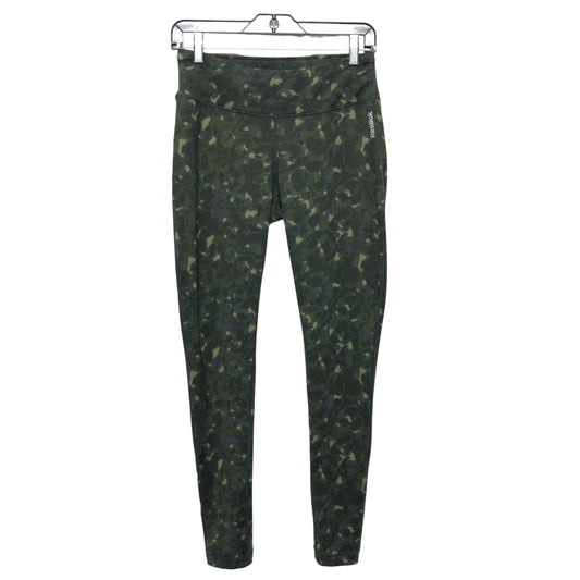 Athletic Leggings By Reebok In Green, Size:M