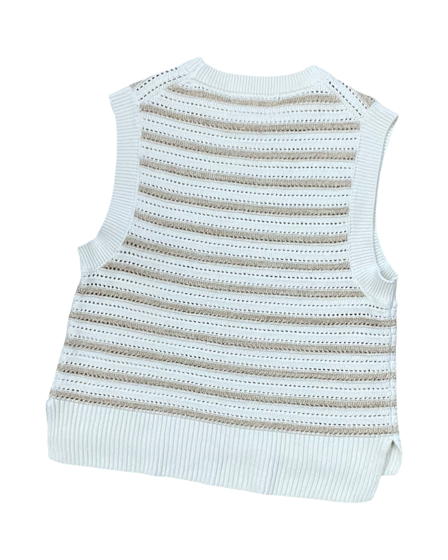 Top Sleeveless By French Connection In Cream, Size:S