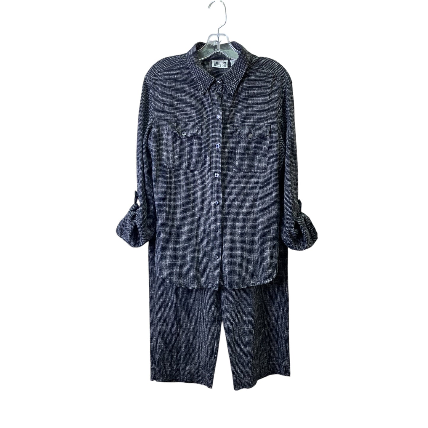 Pants Set 2Pc By Chicos In Black, Size:M