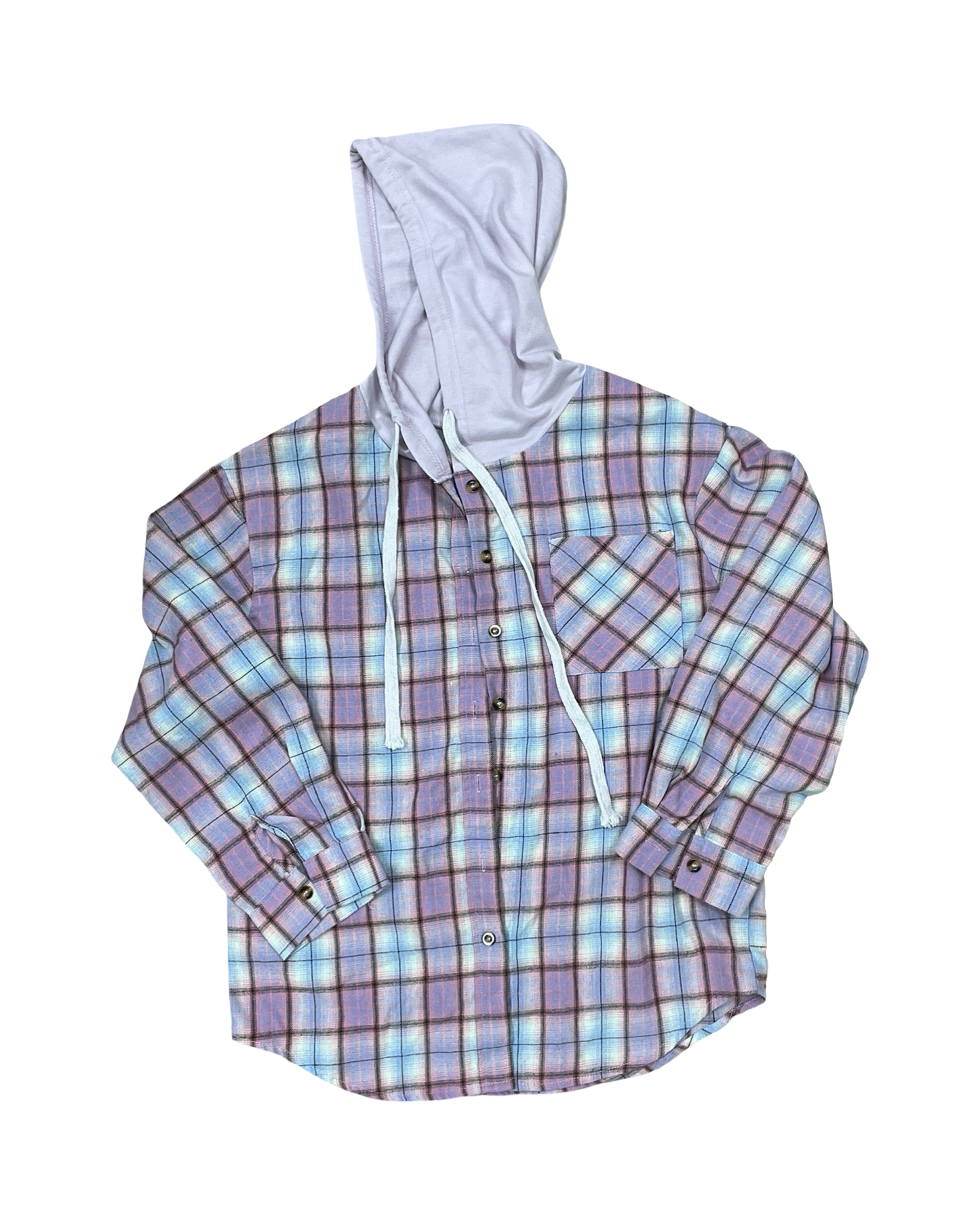 Blouse Ls By Clothes Mentor In Pink & Purple, Size:M