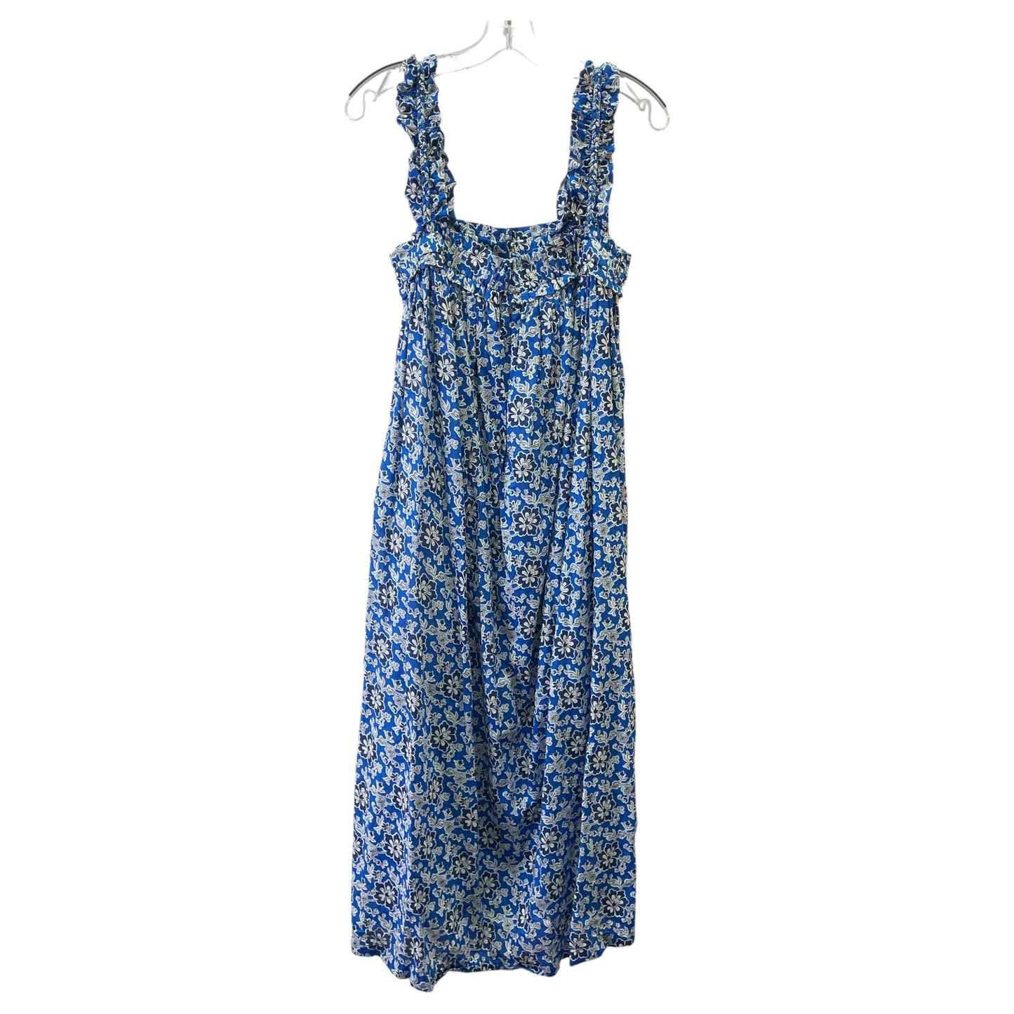 Dress Casual Midi By J. Crew In Blue & White, Size:S