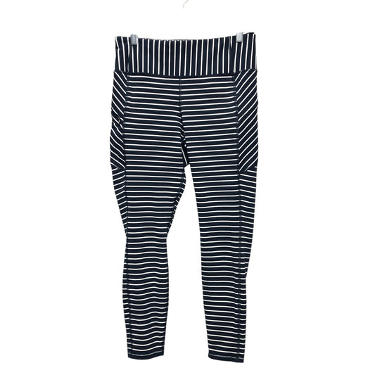 Athletic Leggings By Athleta In Blue & White, Size:M
