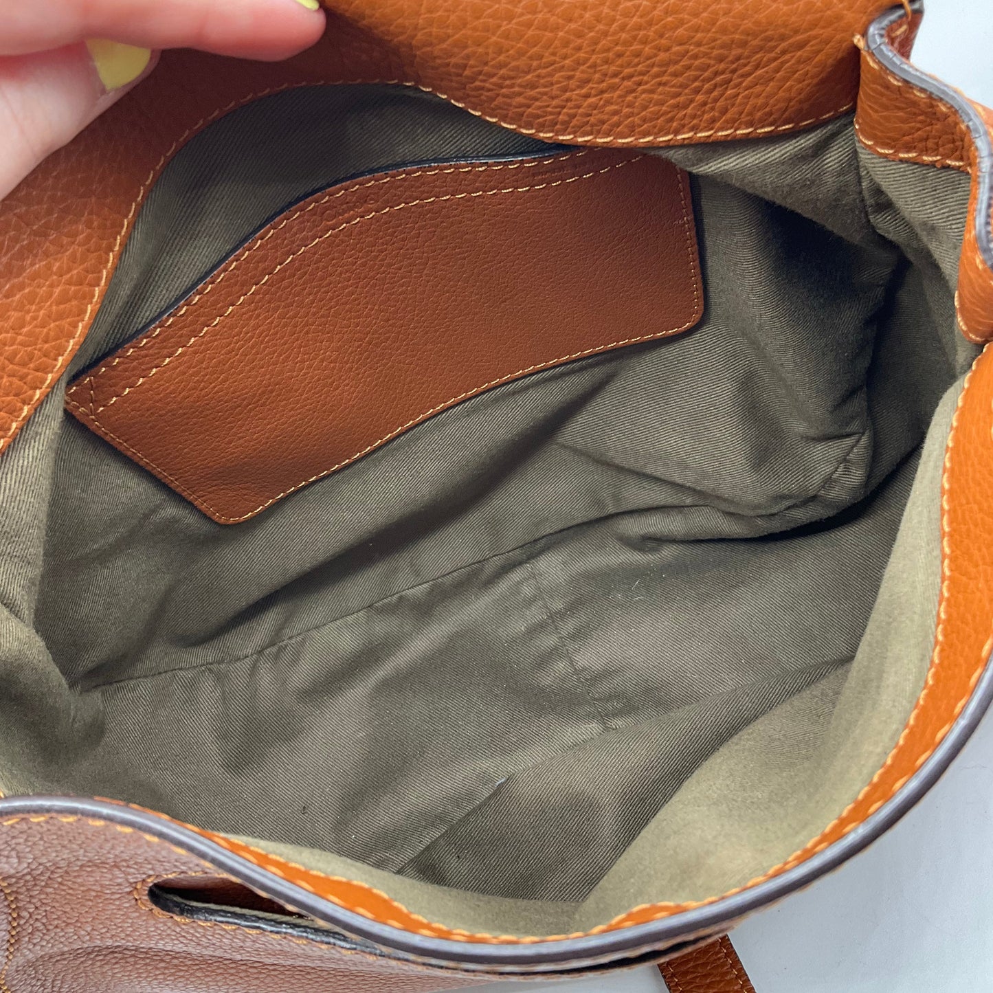 Chloé MARCIE SADDLE BAG GRAINED LEATHER Tan