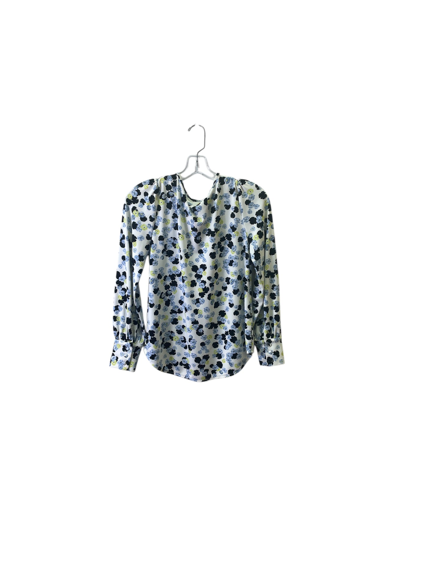 Top Ls By Ann Taylor In Blue & Yellow, Size:S