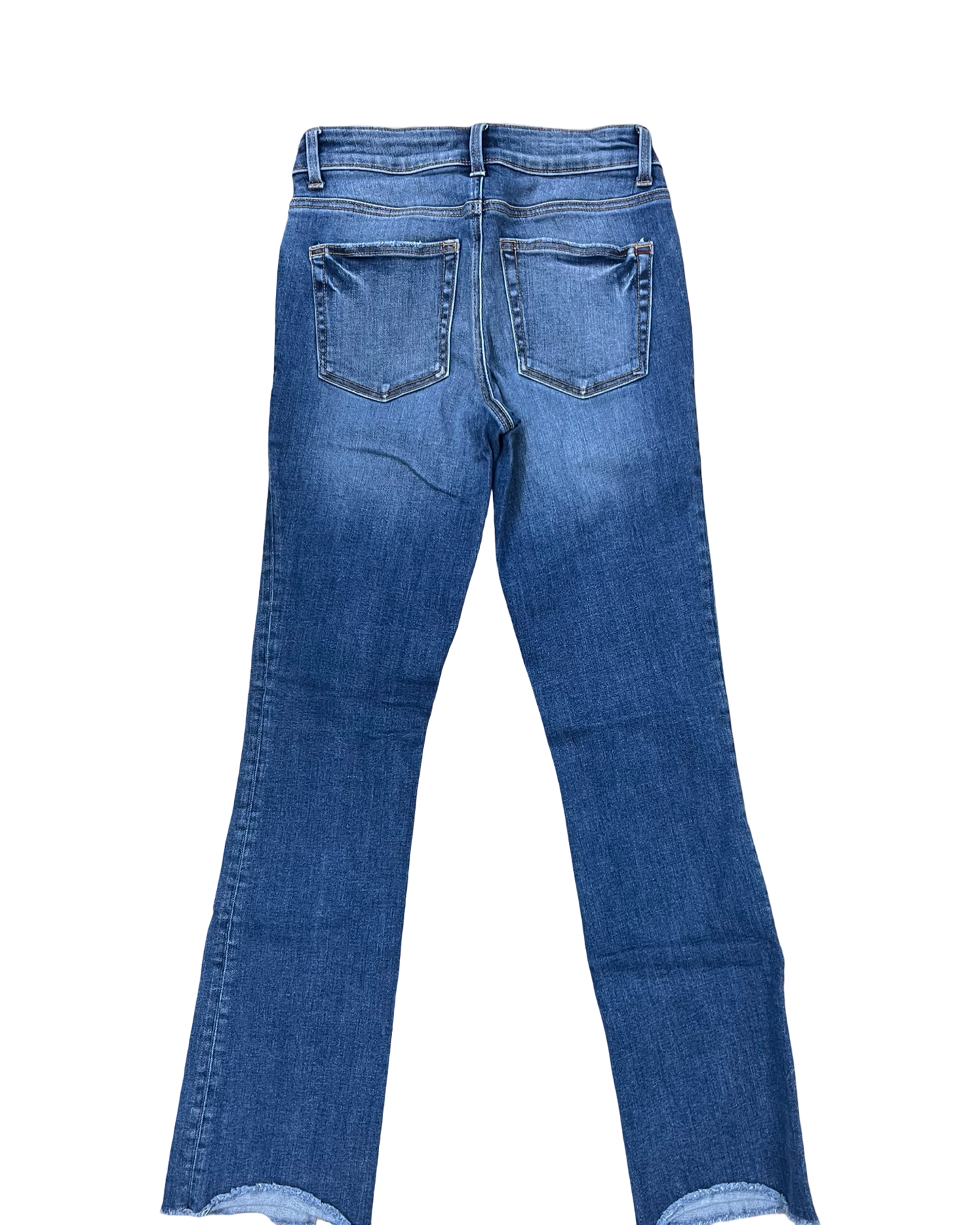 Jeans Boot Cut By Edgely In Blue Denim, Size:4