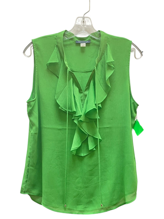 Blouse Sleeveless By Tommy Hilfiger In Green, Size:M