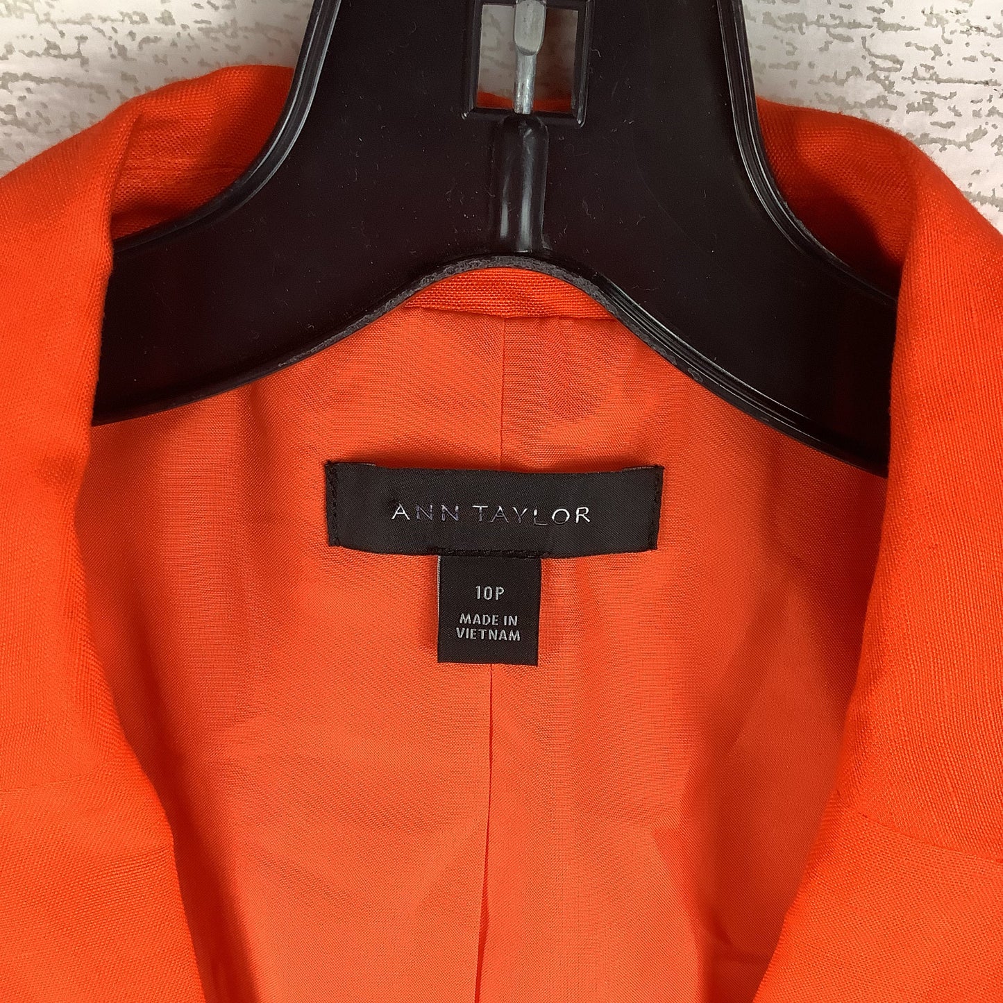 Blazer By Ann Taylor In Orange, Size: 10 petite