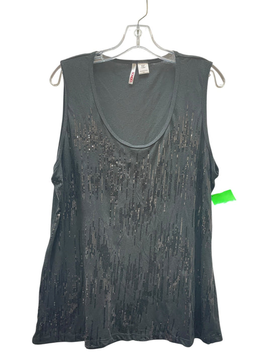 Top Sleeveless By Bongo In Black, Size:2X