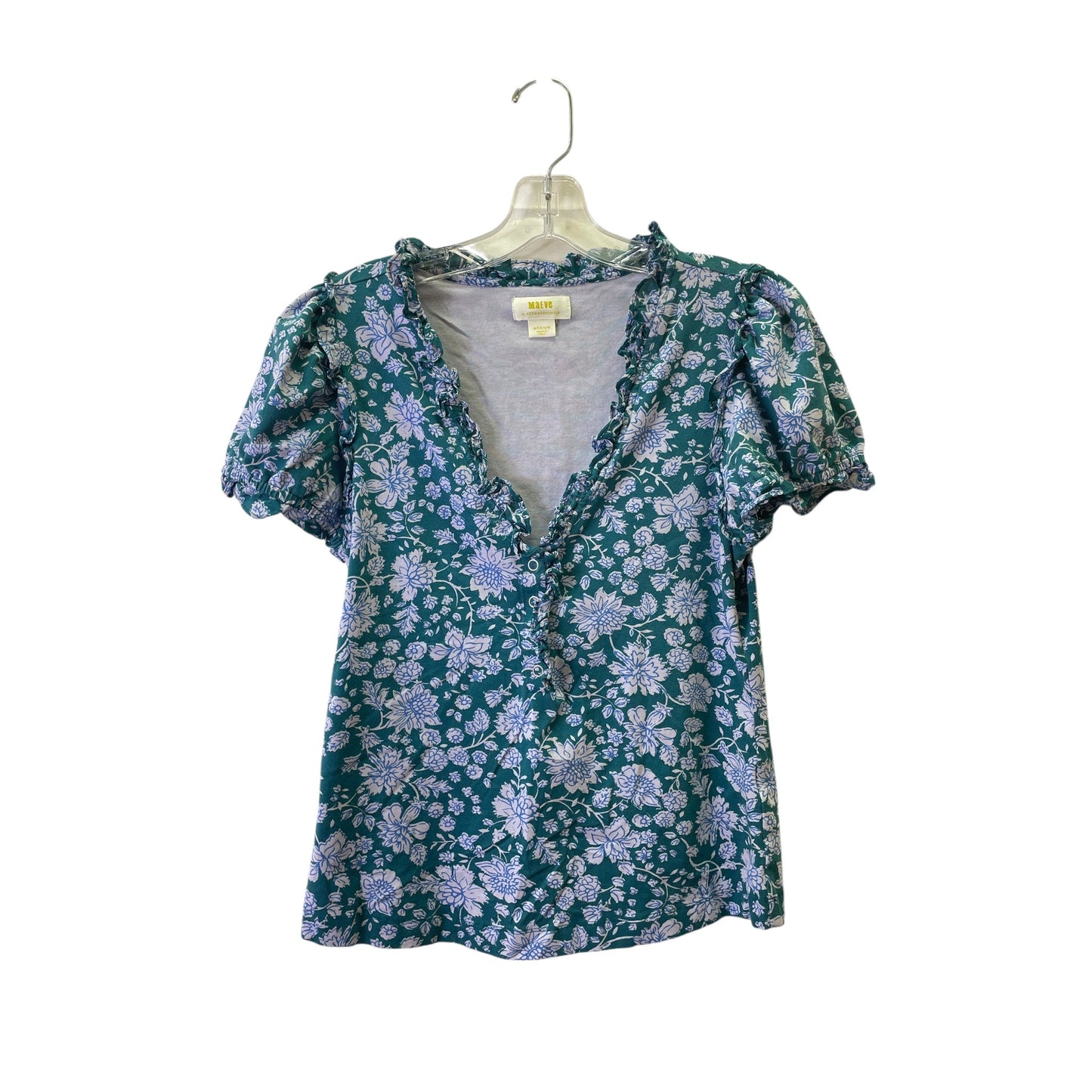 Top Ss By Maeve In Green & Purple, Size:M