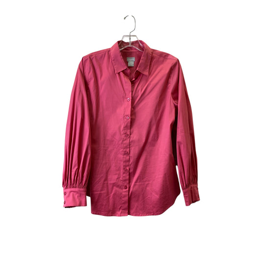 Blouse Ls By Chicos In Pink, Size:2