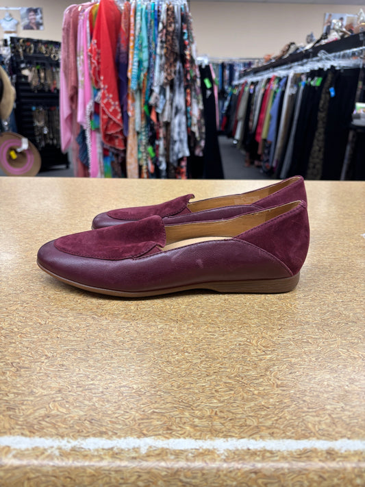 Shoes Flats By Dansko In Maroon, Size:9