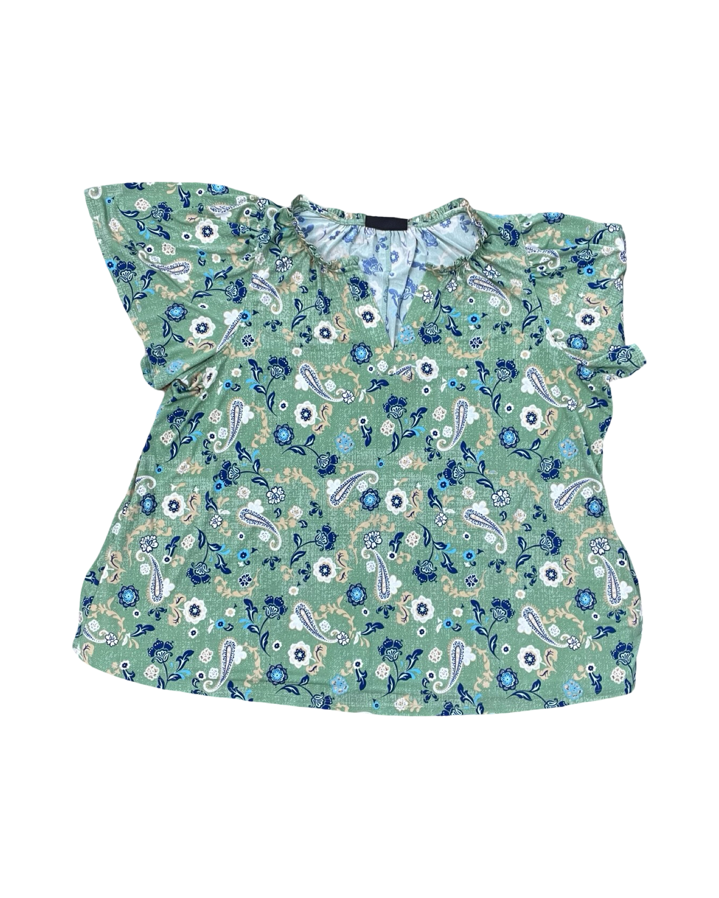 Top Ss By Lane Bryant In Green, Size:1X