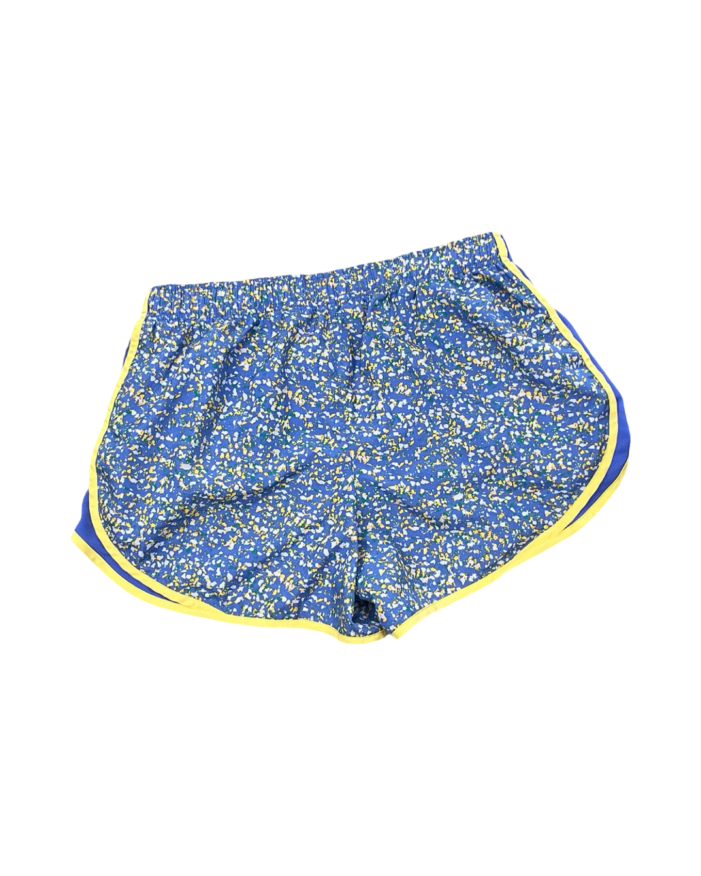 Athletic Shorts By Nike In Blue & Yellow, Size:L