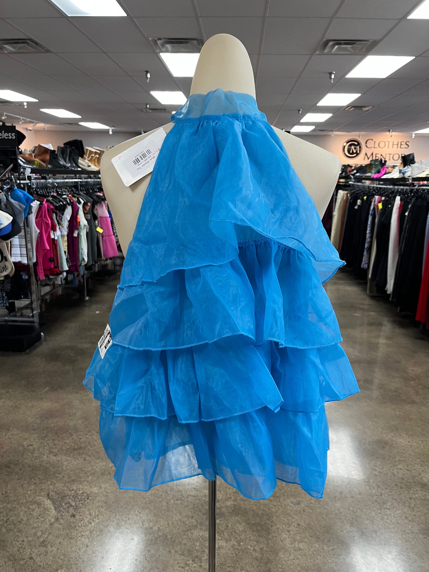 Top Sleeveless By Clothes Mentor In Blue, Size:L