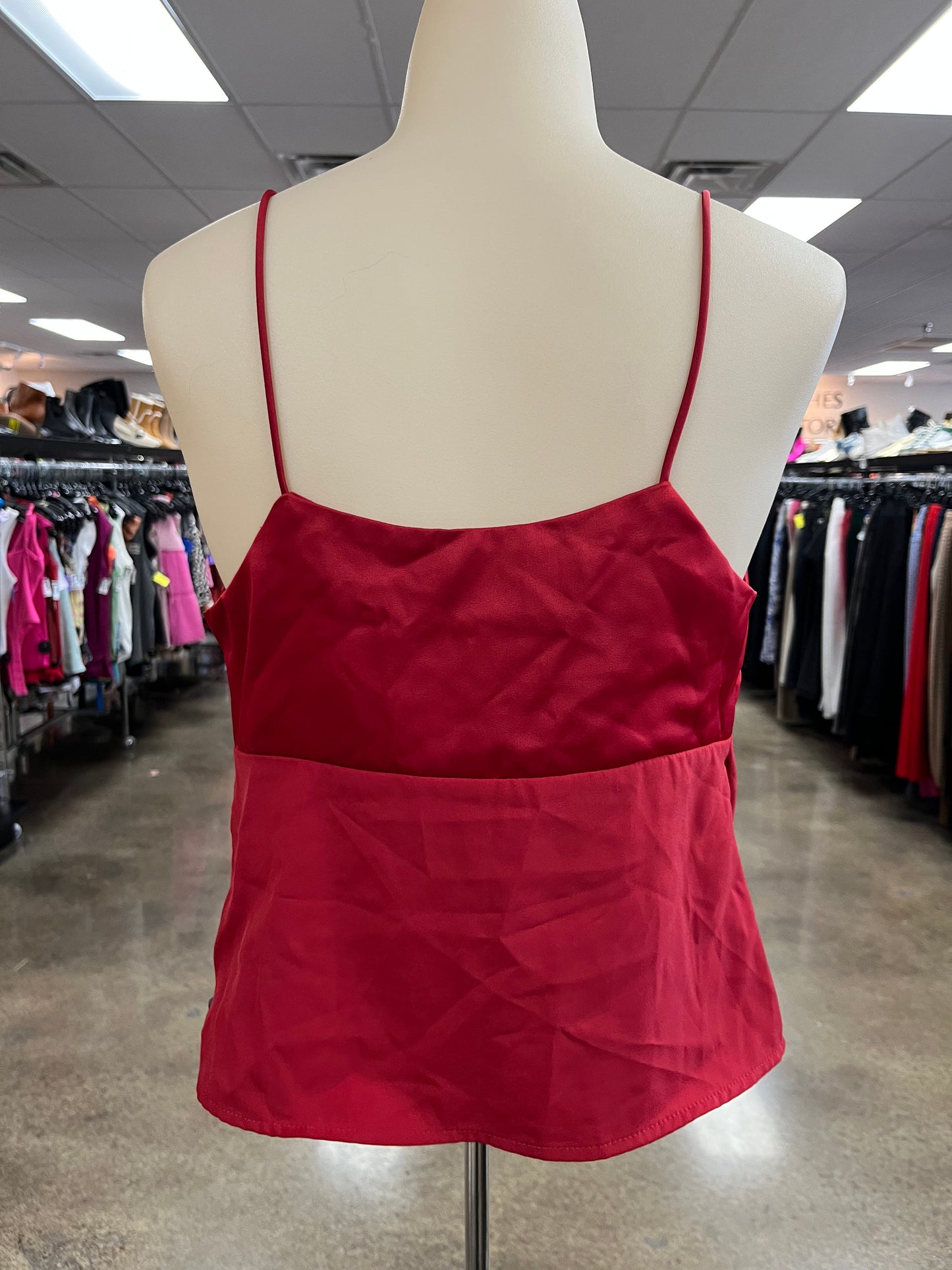 Top Sleeveless By Missguided In Red, Size:M