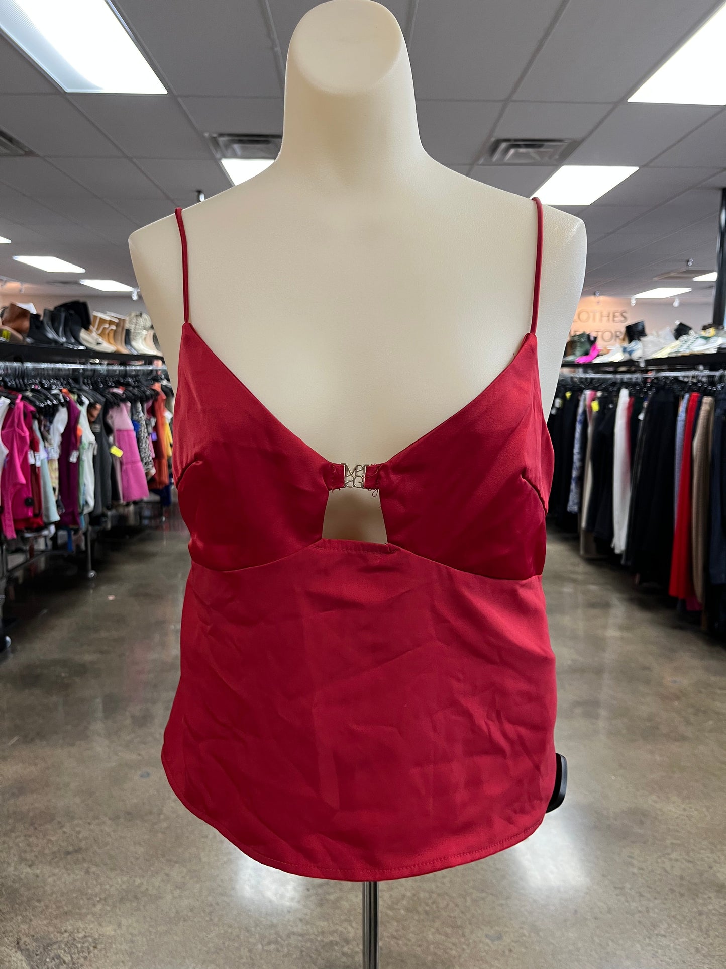 Top Sleeveless By Missguided In Red, Size:M