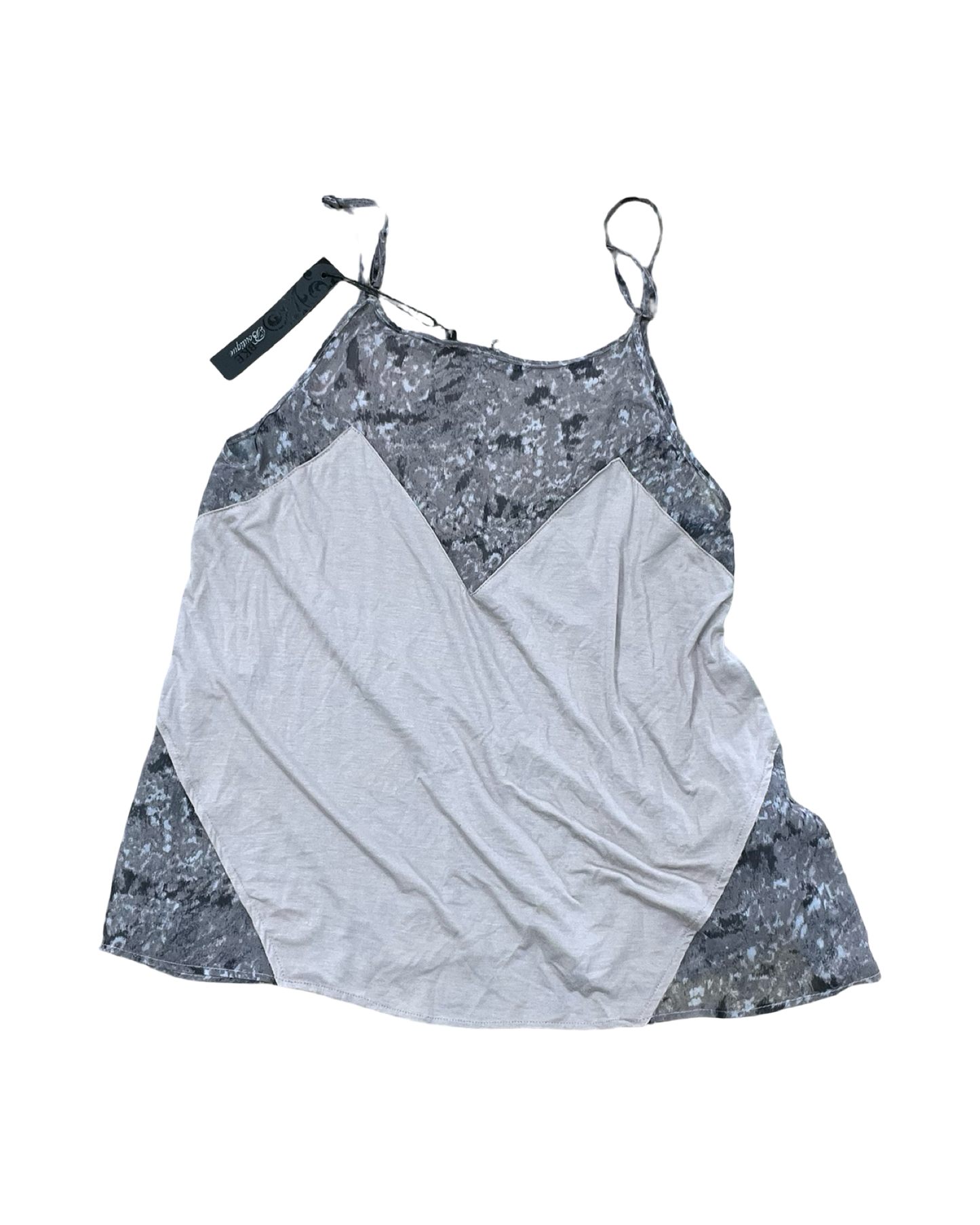 Top Cami By Bke In Grey & Pink, Size:L