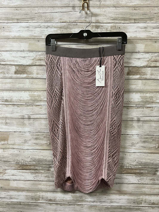 Skirt Midi By Cma In Pink & Tan, Size:2